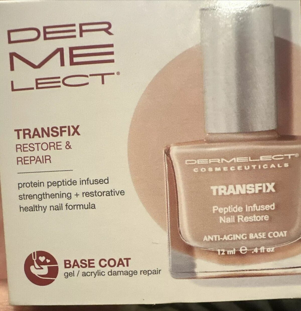 NEW DERMALECT Transfix Nail Restore & Repair Base coat 0.4fl.oz