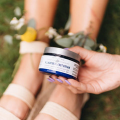 All Natural Foot Cream for Cracked Heels & Dry 4 FL Oz (Pack of 1), yellow