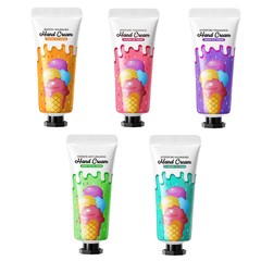 Set Of 5 Ice Cream Scented Deeply Nourish Hand Lotion Ice Cream Hand Cream
