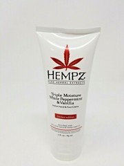 Hempz White Peppermint & Vanilla Hand & Foot Creme 3 oz 3 Tubes Limited Edition
