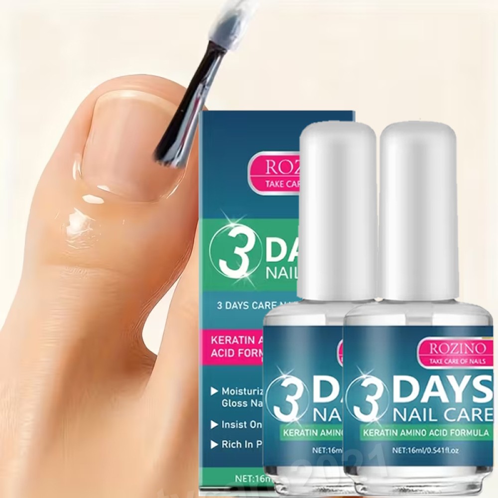 2PACK ROZINO 3 Days Nail Care – Keratin Amino Acid Formula Superior Nail Nourish