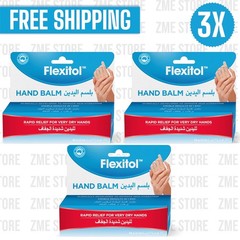 3X Flexitol Hand Balm Rapid Relief For Very Dry Hand 56g (2oz )