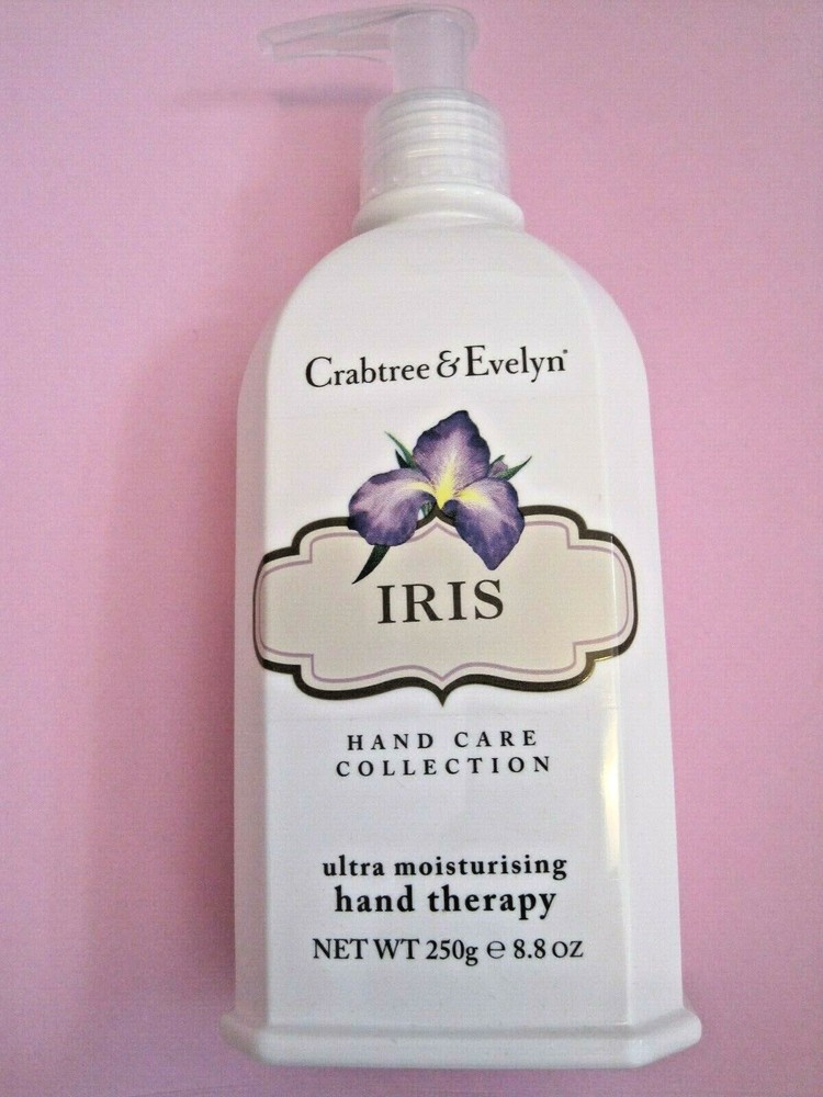 CRABTREE EVELYN IRIS ULTRAMOISTURISING HAND THERAPY CREAM 8.8 oz PUMP BOTTLE
