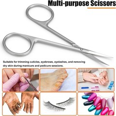Cuticle Scissors, UPGRADED Fine Tip, for Mani and Pedi,