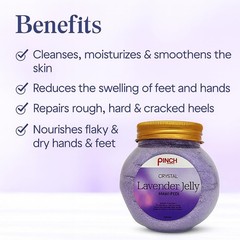 Pinch Me Crystal Lavender Jelly Dead Sea Salt Soak for Mani-Pedi 175g