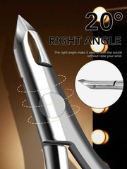 Cuticle Nippers, Professional Trimmer Extremely Sharp Silver 5mm