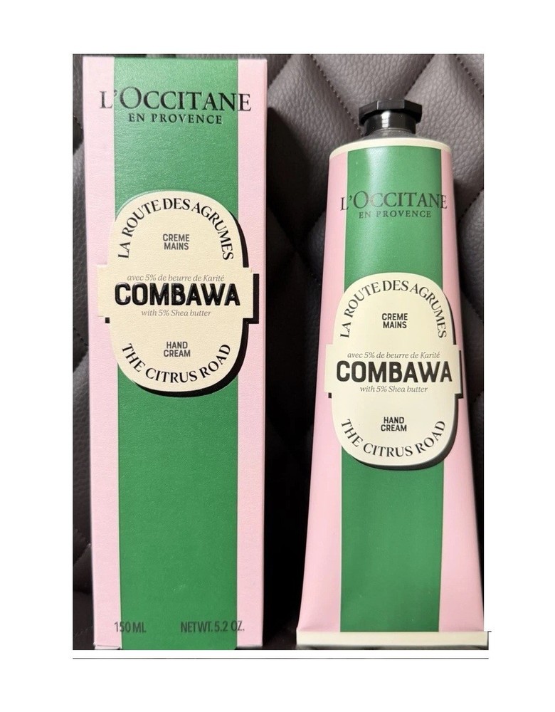 L’occitane COMBAWA Hand Cream Limited Edition The Citrus Road 5.2 oz/150 ML NIB