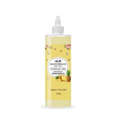 Cuticle Oil For Nails Refill size for Dry Cracked Cuticles 4 Ounce, Pineapple