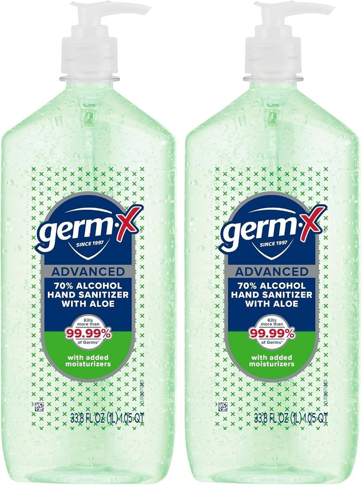 Germ-X Hand Sanitizer Gel with Aloe and Vitamin E | Moisturizing | No Rinse Form