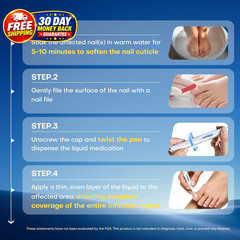 Toenail Fungus Pen – 1 Count (Pack of 5), White