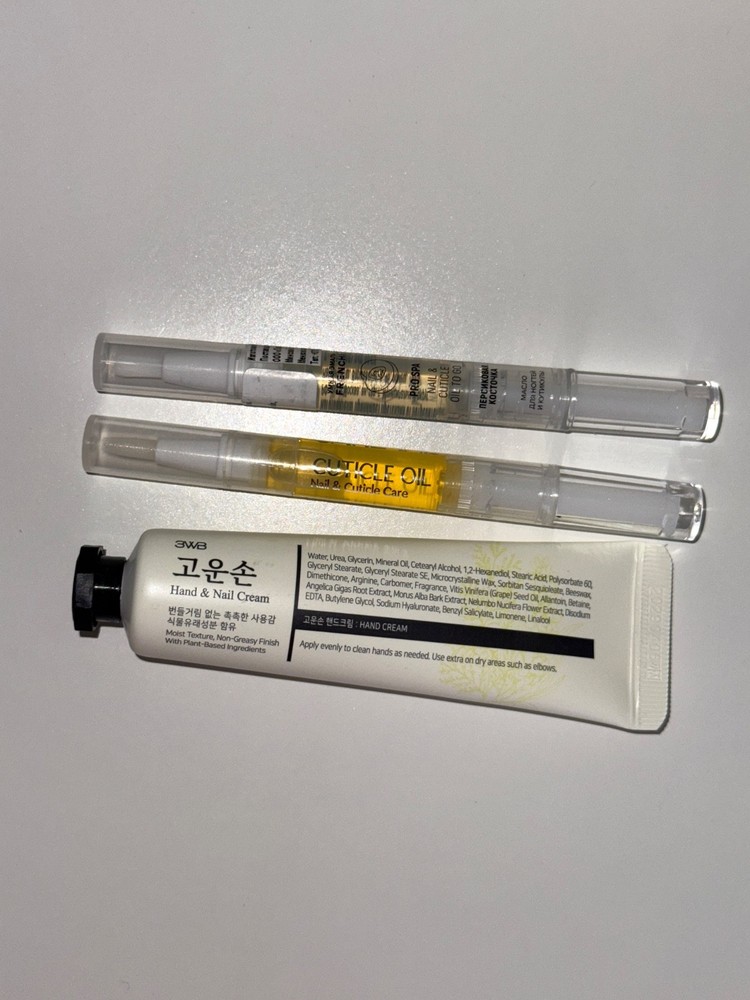 Korean Hand & Nail Cream + 2x Cuticle Nail Oil Pen /NEW SEALED