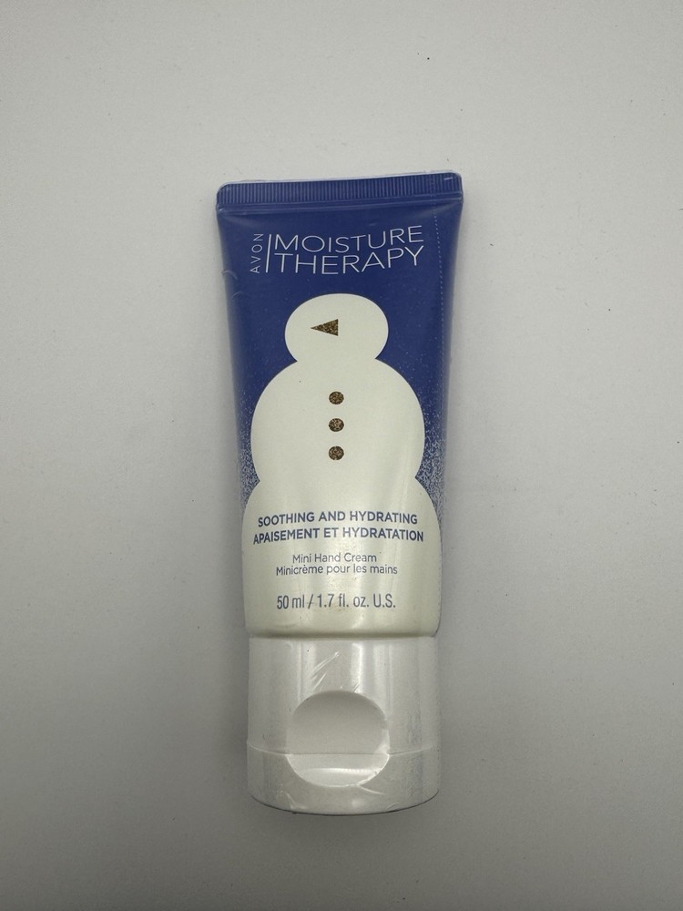 AVON Moisture Therapy Soothing & Hydrating Mini Hand Cream Sealed Lotion Snowman