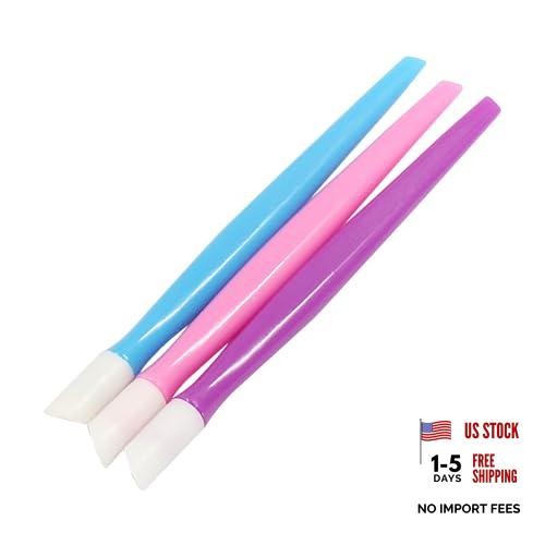 6pcs Professional Nail Cuticle Pusher Set – Hard Rubber Tipped Tools