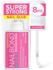 Super Strong Nail Glue for Press On Nails, 0.27 Fl Oz (Pack of 1), Clear