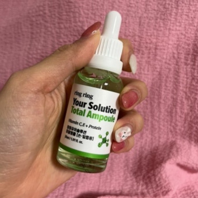 RING RING Your Solution Total Ampoule 30ml Nail Care Vitamin C, E Protein NEW