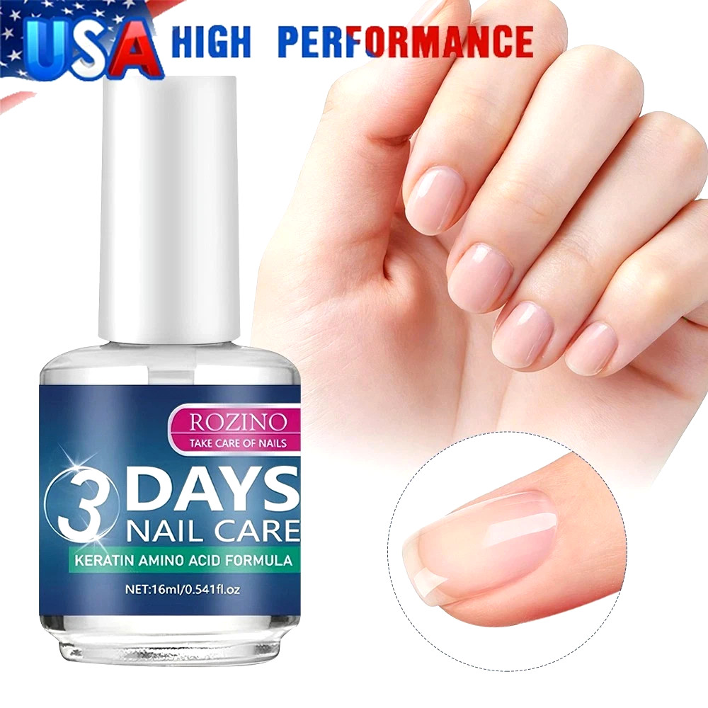 x1 ROZINO 3 Days Nail Care Nail Keratin Amino Acid Formula Polish