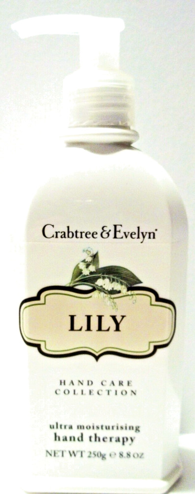 Crabtree & Evelyn LILY Ultra-Moisturising Hand Therapy, w/Pump 8.8 oz, NEW