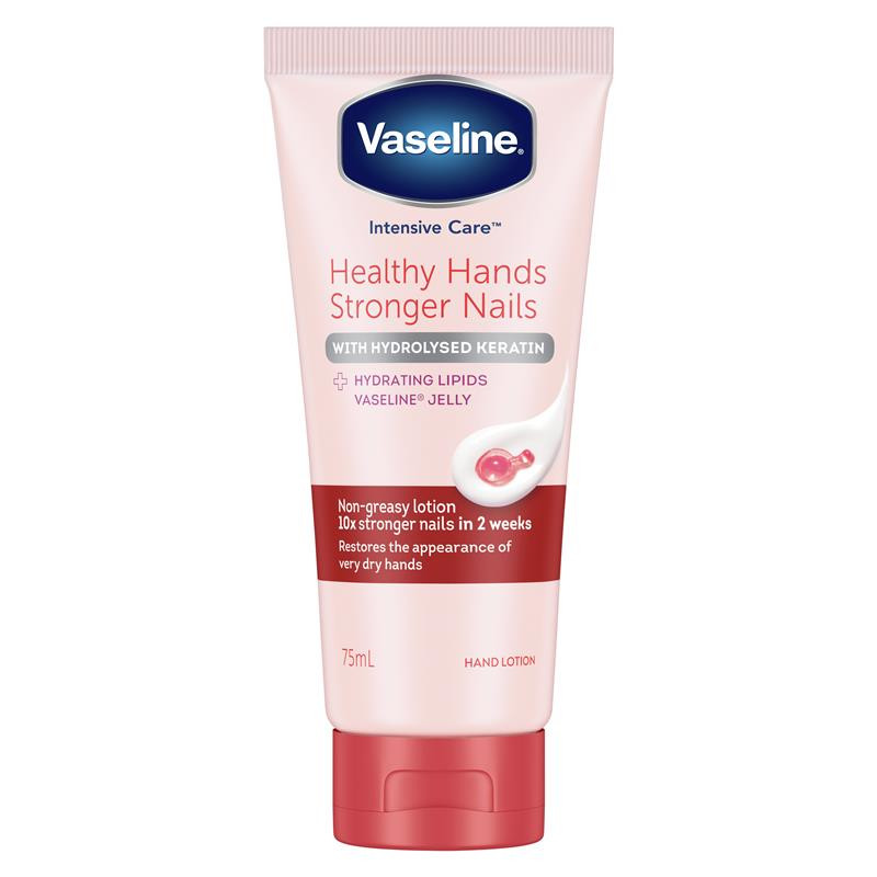 Vaseline Intensive Care Hand Cream Healthy Hands Stronger Nails 75ml