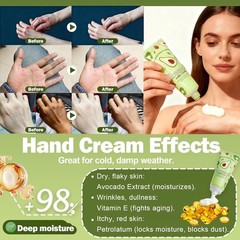 Avocado Hand Cream & Lip Balm Set – Ultra Moisturizing for Dry Skin & Lips 2PCS