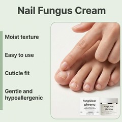 Premium with FungiClear Nail & Toenail Care Cream Phrena Tea Tree Oil Organic…