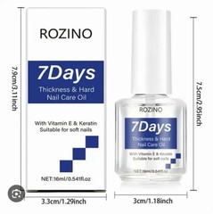 Set Of 3 Rozino Nail Care Oil 16ml Nail Strengthener Hardener Treatment Keratin