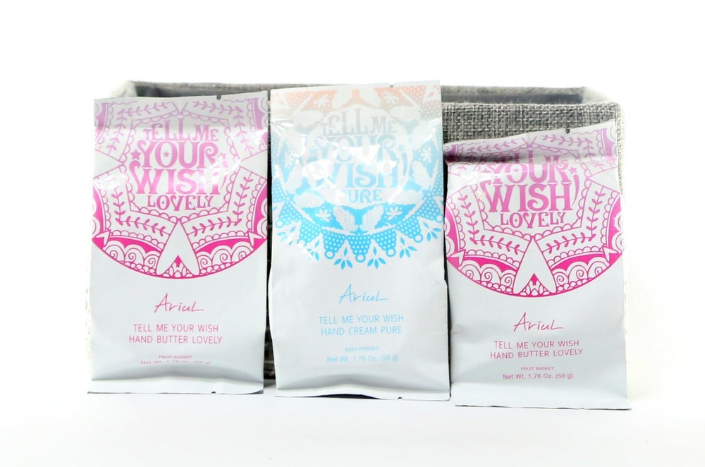Ariul Tell Me Your Wish Hand Butter Fruit Basket & Hand Cream Baby Powder scent