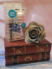 ONYX Professional CUTICLE OIL 0.35 Oz + Cuticle Pusher INTENSE MOISTURE THERAPY