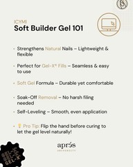 Aprés Soft Gel Builder in a Bottle, 0.5 Fl Oz (Pack of 1), Clear
