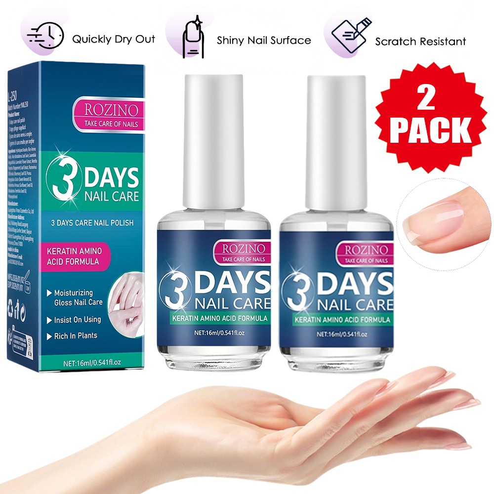 2X 3-Day Nail Care Serums, Moisturizes Cuticles, 16ml, Fingernail Care Liquid
