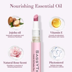 SASSYTIP Cuticle Care Kit – Remover Gel (1oz) & Ceramic Gel+Pink Pen