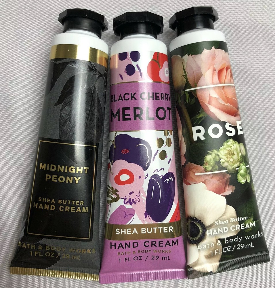Bath & Body Works Hand Cream Rose Midnight Peony Black Cherry Merlot Shea 1oz