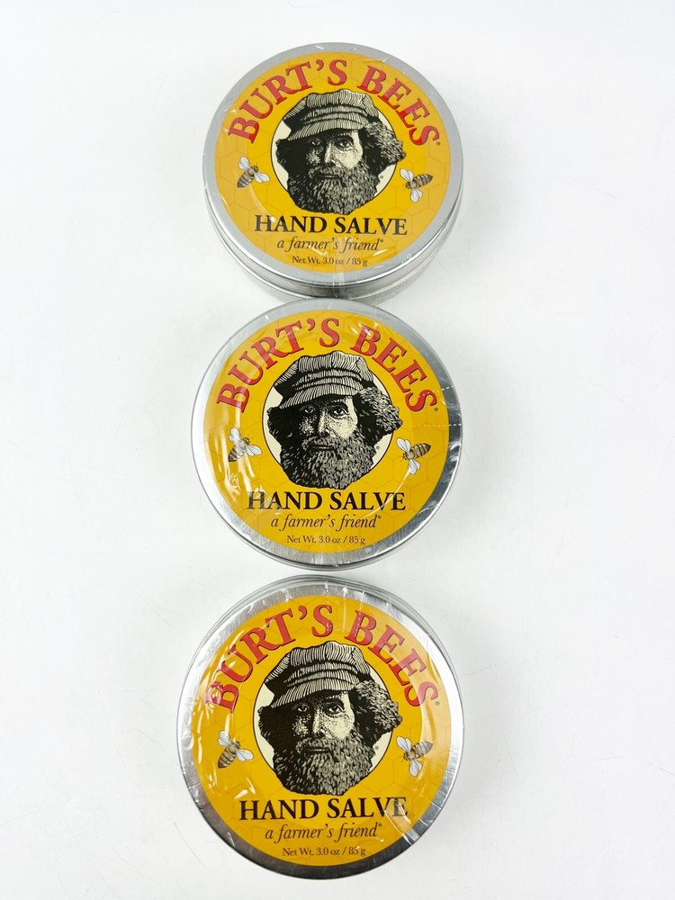 THREE Burt’s Bees A Farmer’s Friend Hand Salve Intense Nourishing 3 oz