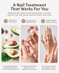 ella+mila Nail Cuticle Oil with Olive & Avocado – Deep &