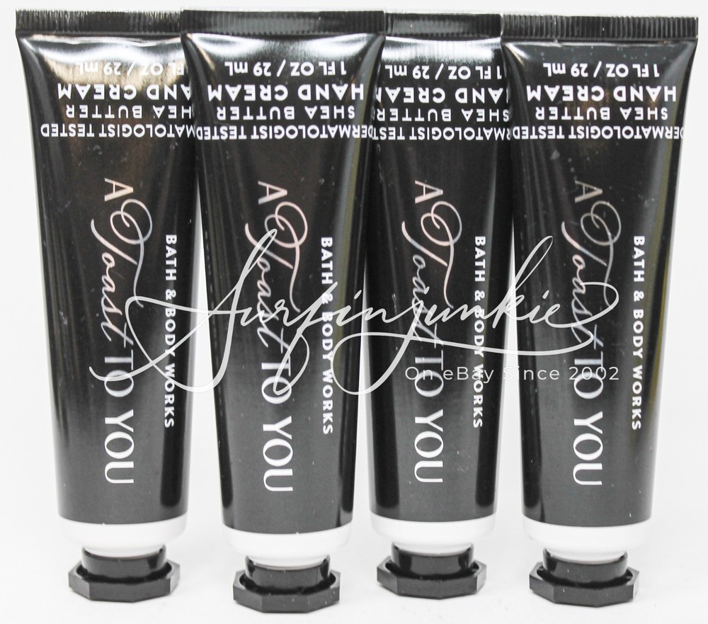 Bath & Body Works A Toast To You Butter Shea Hand Cream 1 oz 4pc Mini Travel New