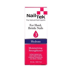 Nail Tek Hydrate 3 Moisturizing Nail Strengthener 0.5oz | For Men & Women