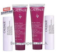 2 DUO Caudalie Thé des Vignes Hand & Nail Repairing Cream 30ml + Lip Stick 4.5g