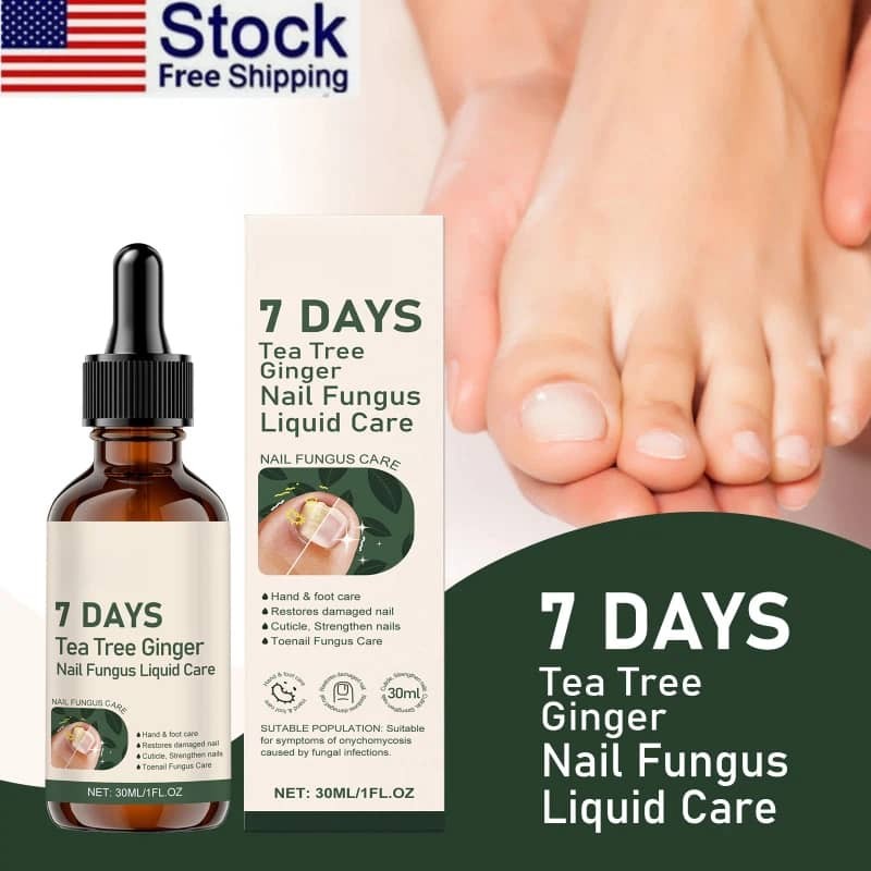 Tea Tree Ginger Nail Fungus Care Liquid Deep Nourishing Antibacterial Repair
