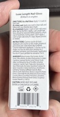 LONDONTOWN Luxe Length Nail Gloss – Strengthens 0.4 Fl Oz (Pack of 1), Clear