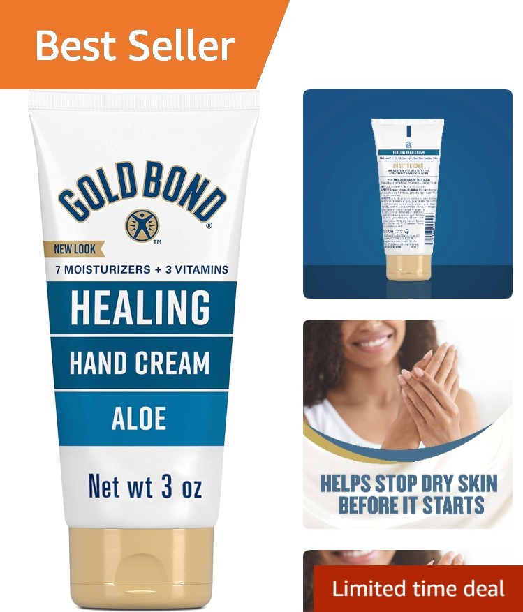 Travel Size Healing Hand Cream with Vitamins for All Skin Types