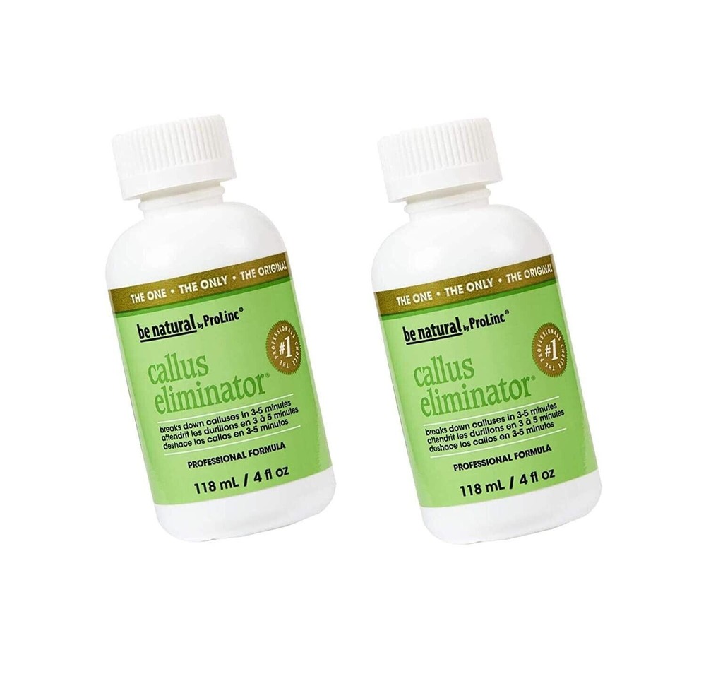 2xProLinc Be Natural Callus Eliminator Original Pedicure 4 fl. oz/118ml New 2023