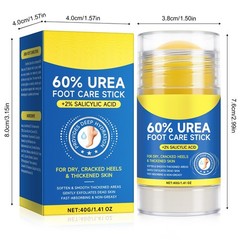 60% Urea with 2% Salicylic Acid Foot Care Stick, 1.41 Fl Oz (Pack of 1)