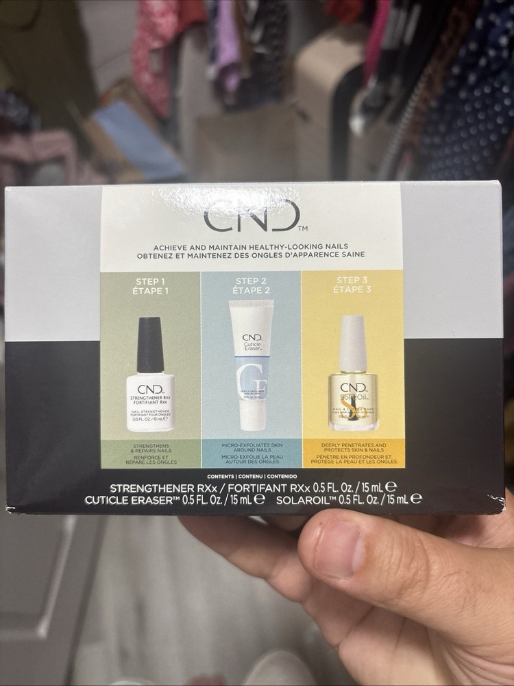 CND Care, Condition & Coat Nail Care Kit, Strengthen, Cuticle Eraser, Solar Oil