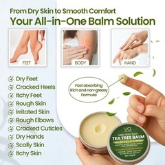 VITAL AFFAIR Tea Tree Oil Balm – Soothing Care for 4 Ounce (Pack of 1)