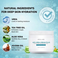 42% Urea Cream PLUS With 2% Salicylic Acid | High 4 Ounce (Pack of 1), BLUE