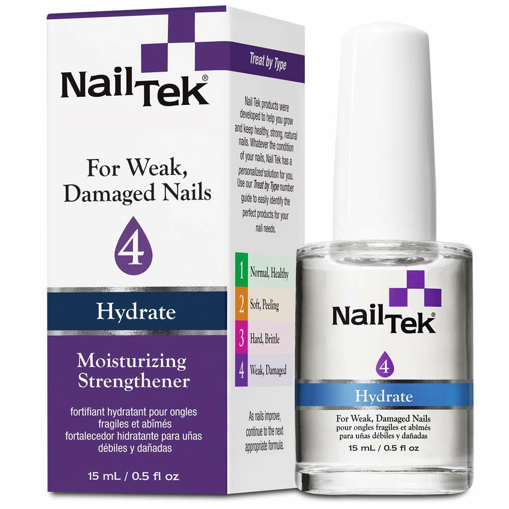 Nail Tek #4 Nail Hydrate for Weak, Damaged Nail Moisturizing Strengthener 0.5oz