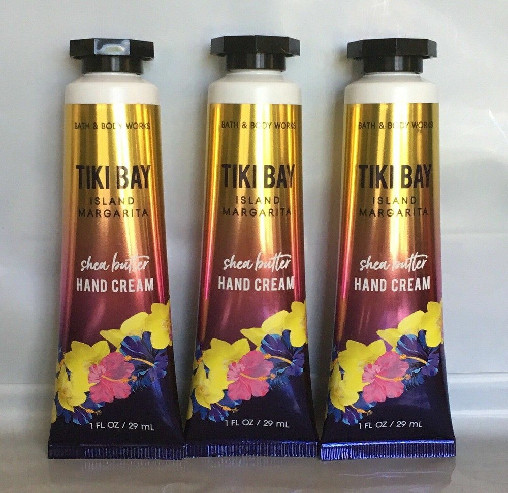 Bath & Body Works Tiki Bay Island Margarita Hand Cream with Shea Butter X3