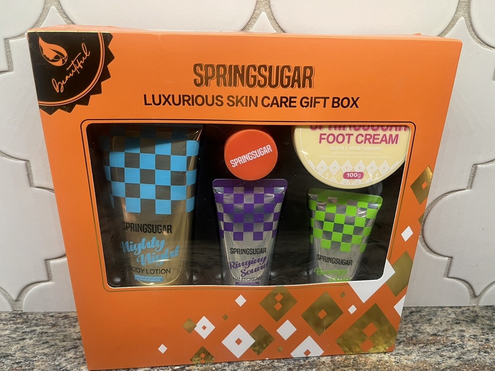 women’s skin care gift box moisturizing foot hand cream 5 piece springsugar