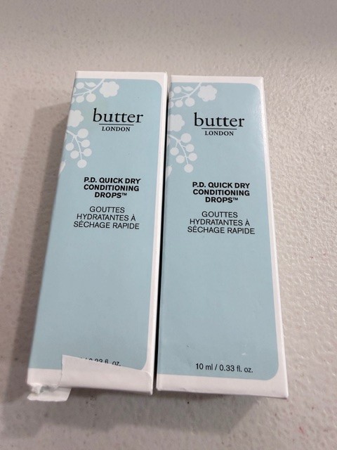 Butter London P.D. Quick Dry Conditioning Drops 10ml – 2 Pack Nail Treatment