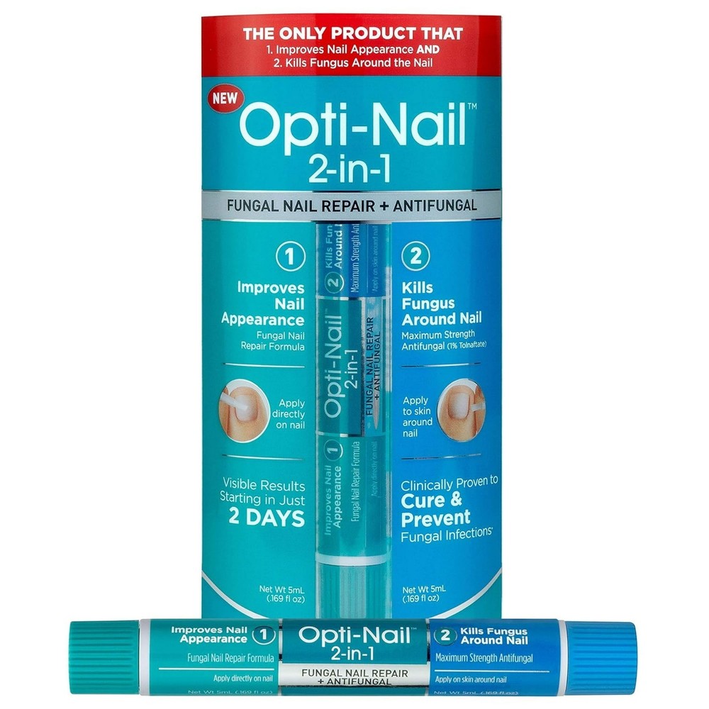 Opti-Nail 2-in-1 Fungal Nail Repair Liquid Pen Plus Antifungal, 1.7 fl oz