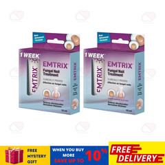 2 X EMTRIX Fungal Nail Treatment 10ml Free Shipping